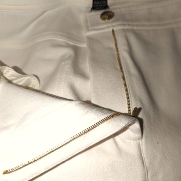 St John Cavier Marie Twill White Pants ..Size 10 - Picture 9 of 10